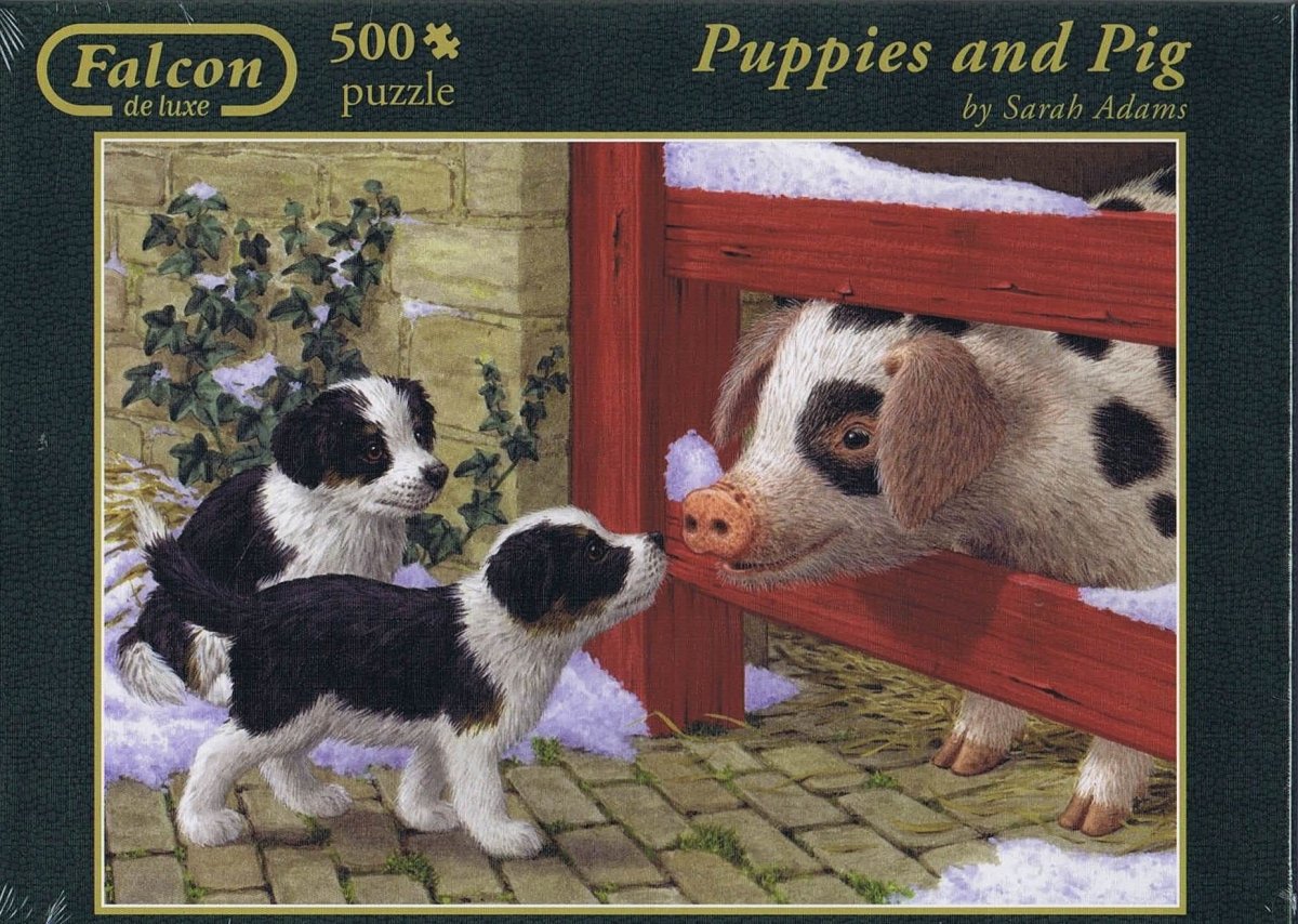 Puppies and Pig - 500 brikker - Nordisk Spil