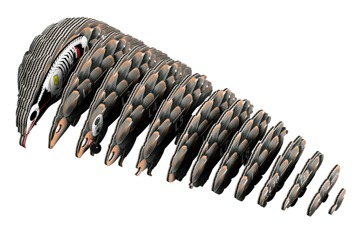 Eugy Skælbæltedyr – 3D puslespil - Nordisk Spil