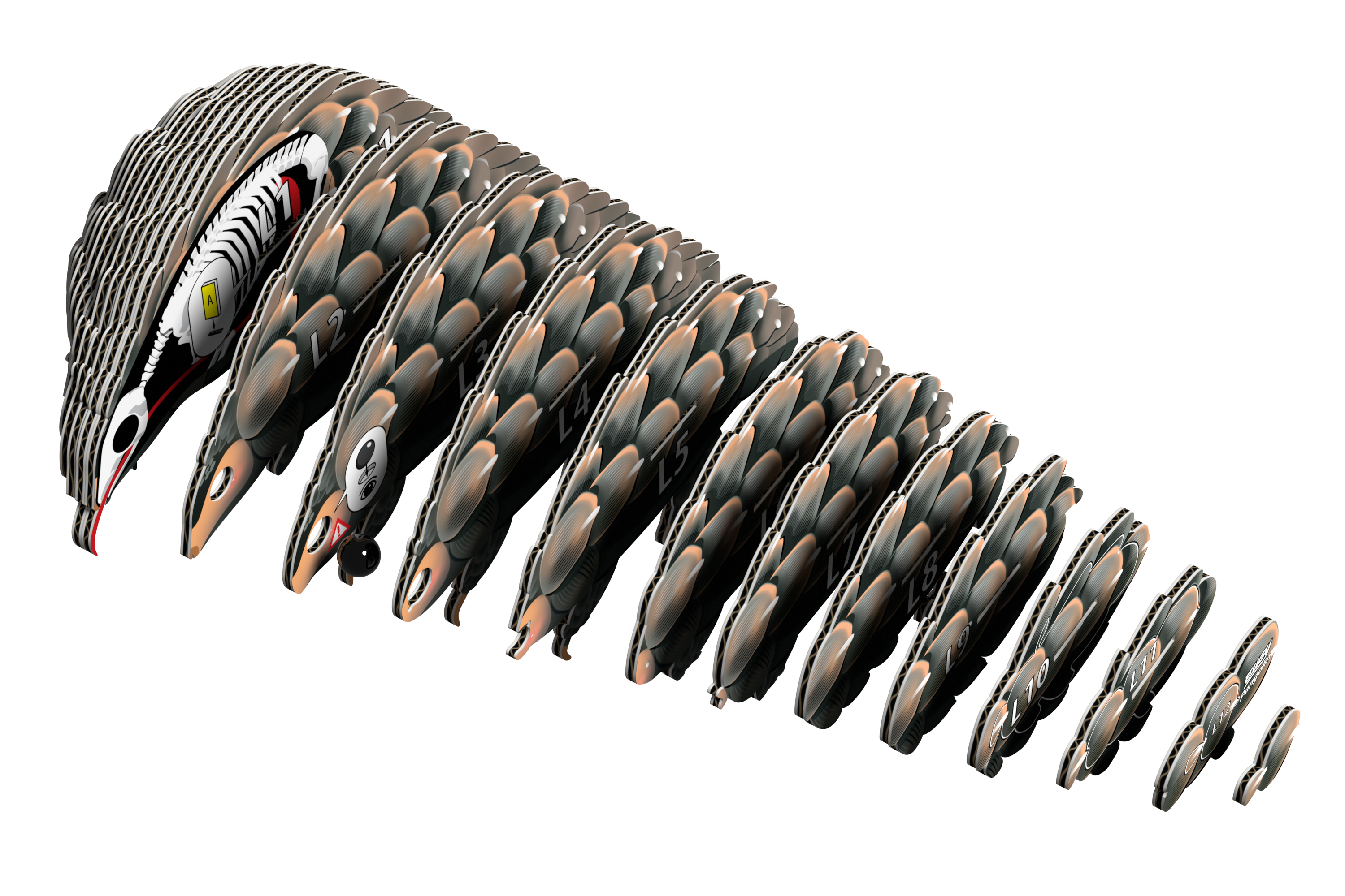 Eugy Skælbæltedyr – 3D puslespil