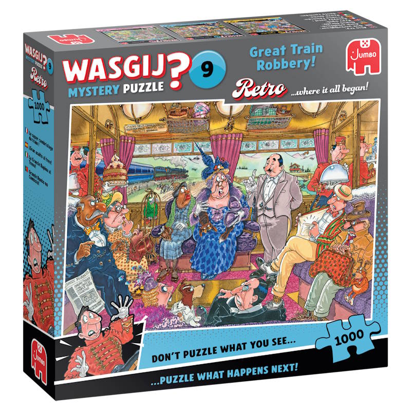 Mystery 9: Retro - Det store tog - røveri (1000 brikker) - Nordisk Spil