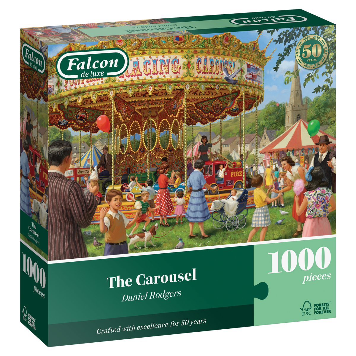 Falcon: Karusellen - 1000 brikker - Nordisk Spil