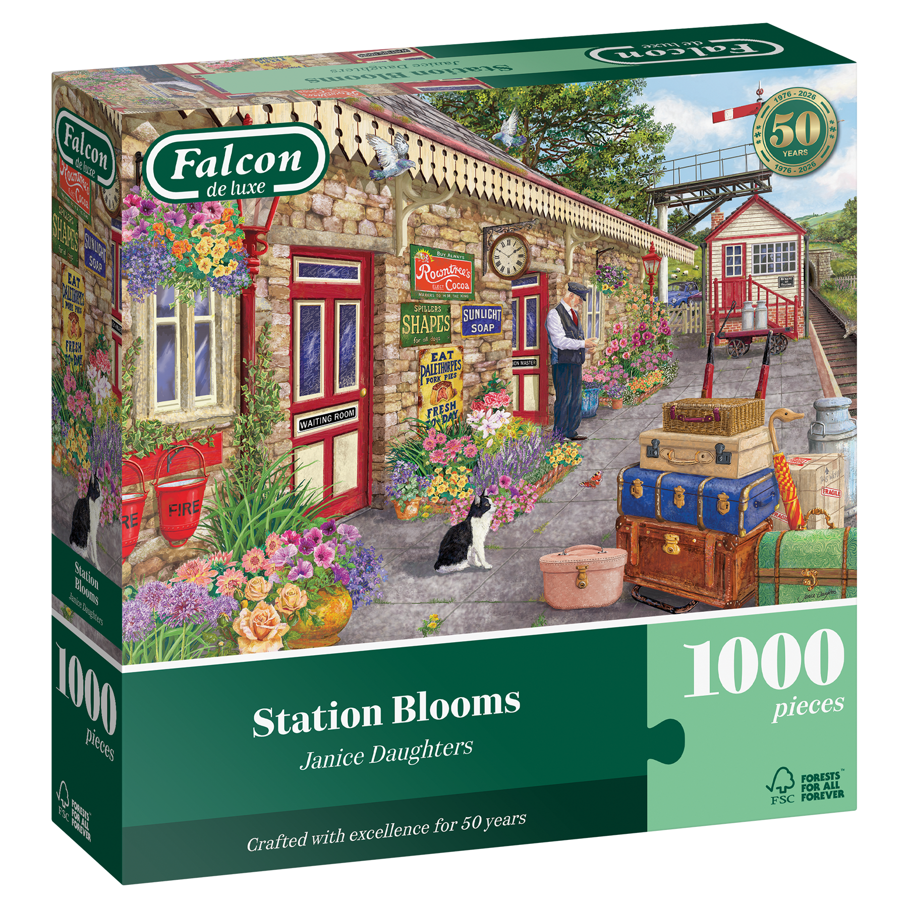 Falcon: Blomster på stationen - 1000 brikker