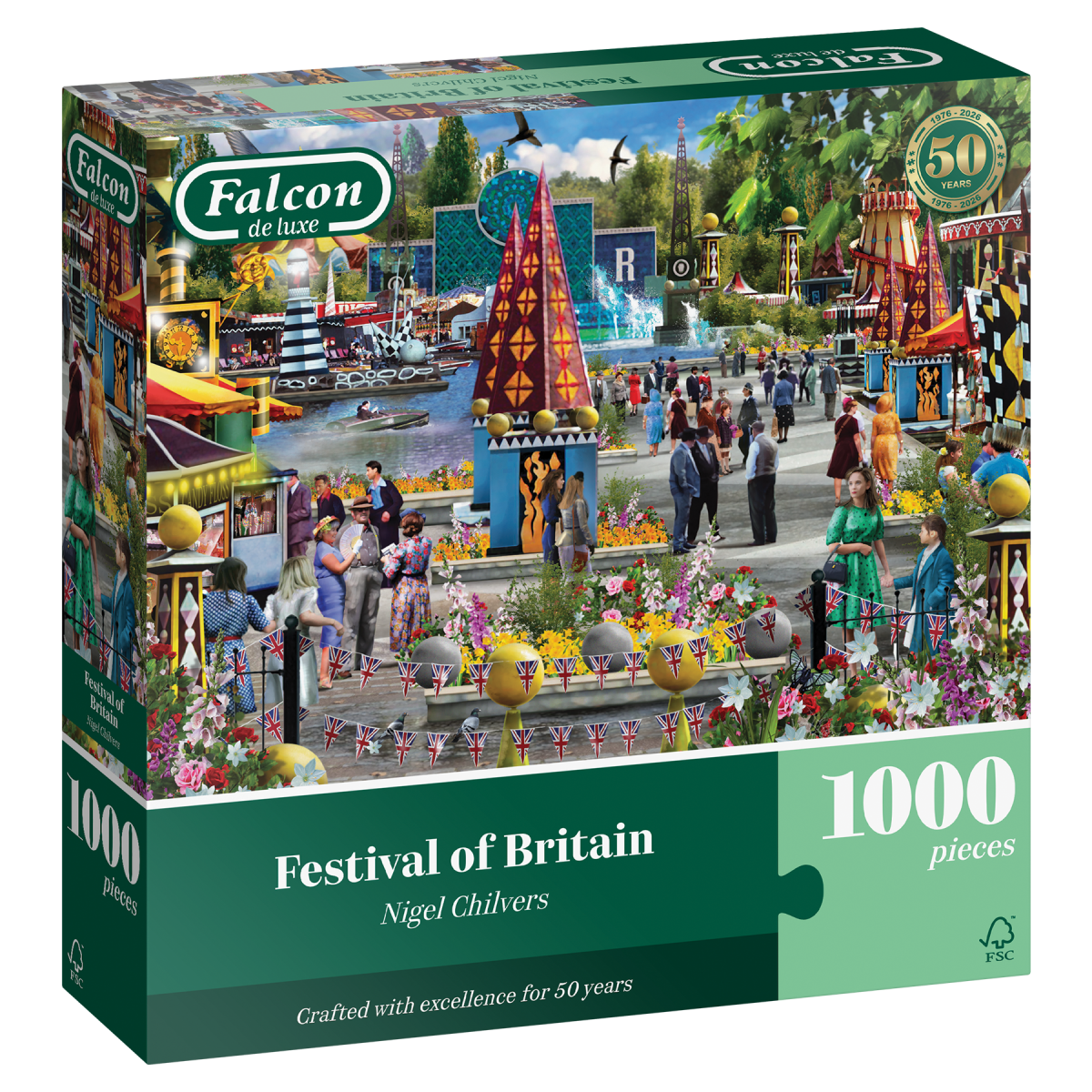 Falcon: Festival of Britain - 1000 brikker - Nordisk Spil