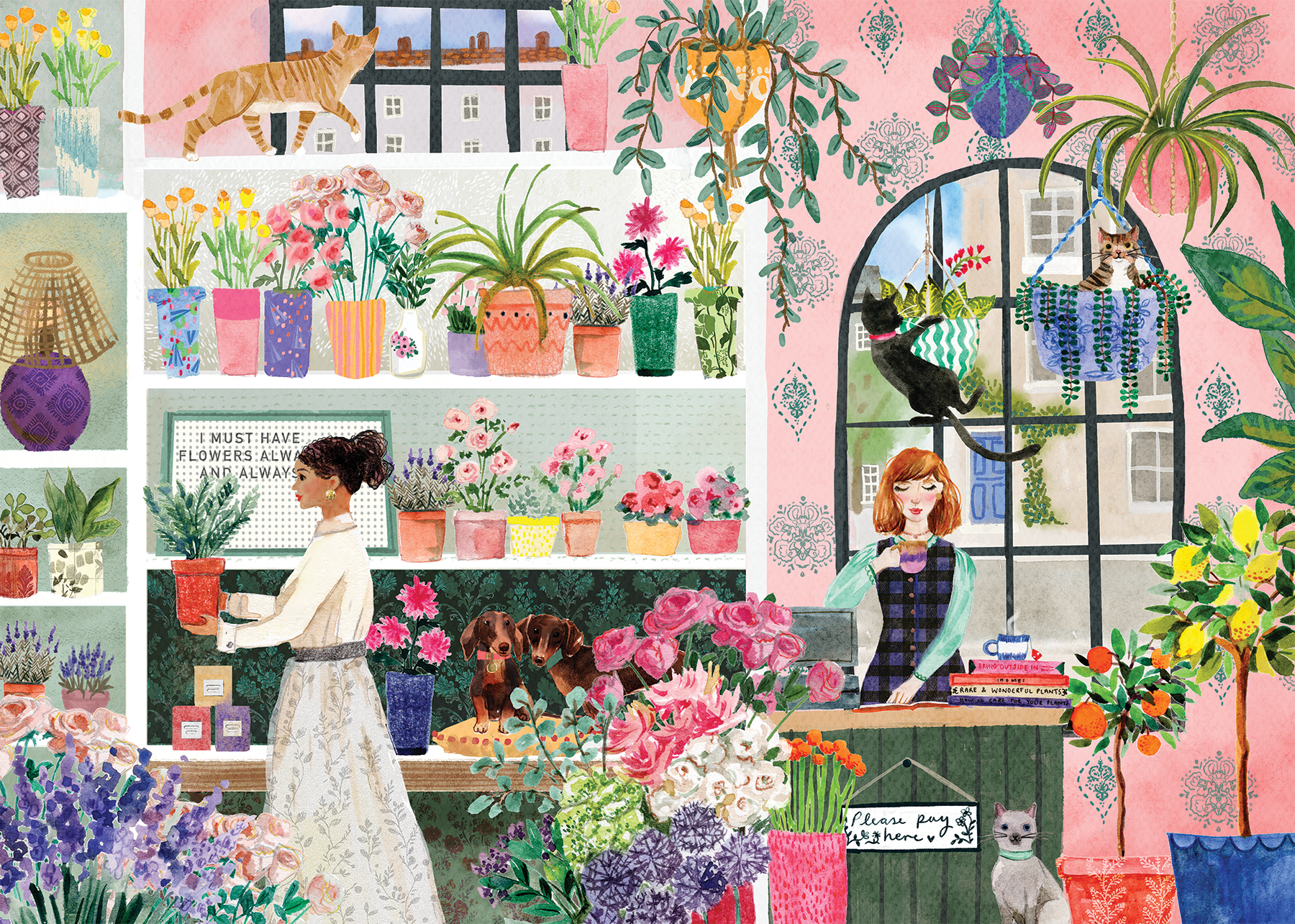 Falcon: Blomsterbutikken - 1000 brikker