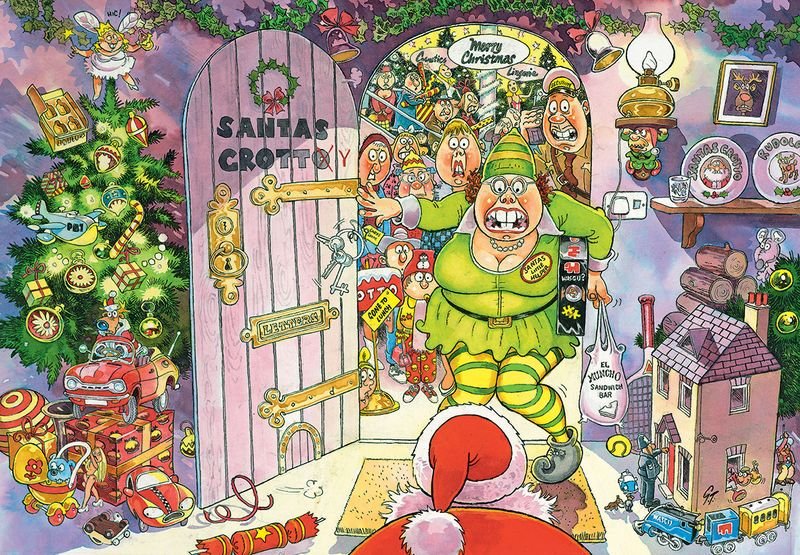 Christmas 8: Julemandens værksted - 1000 brikker - Nordisk Spil
