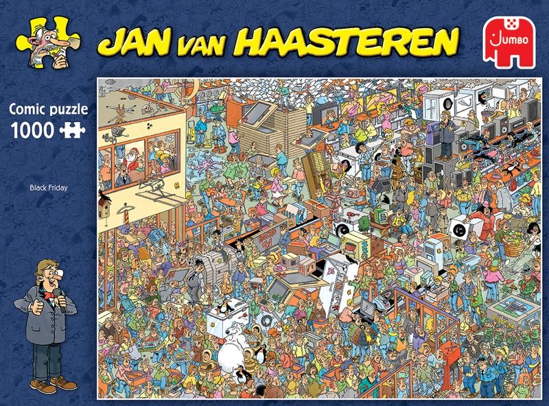 Jan van Haasteren: Black Friday - 1000 brikker - Nordisk Spil