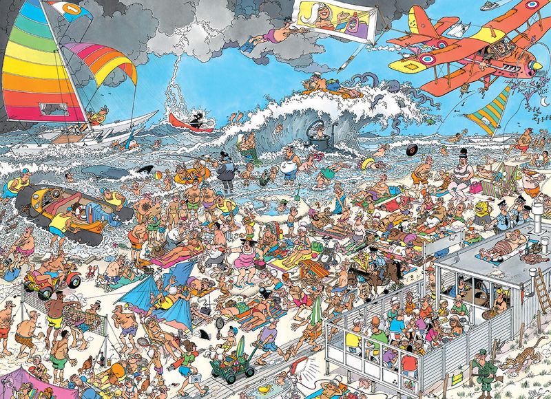 På stranden - 1000 brikker