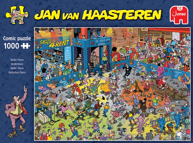 Jan van Haasteren: Disco på rulleskøjter - 1000 brikker