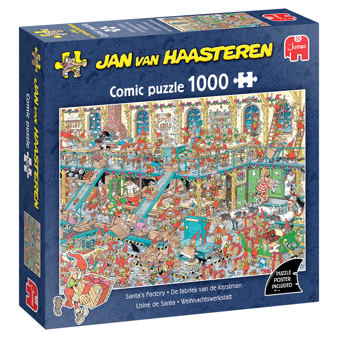 Julemandens legetøjsbutik - 1000 brikker - Nordisk Spil