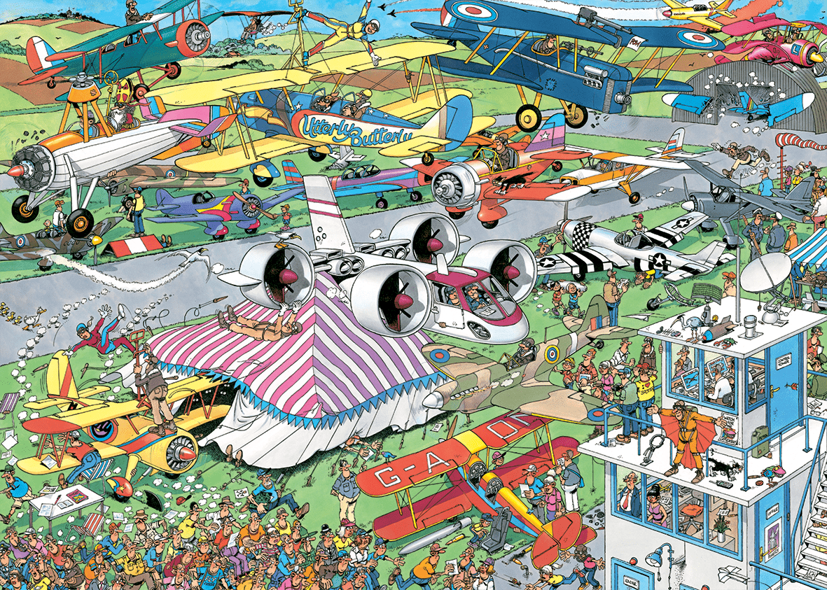 Luftshow (1000 brikker) - Nordisk Spil
