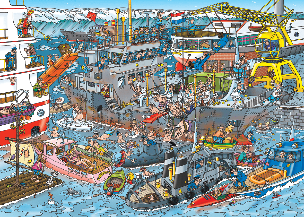 Havnen - 1000 brikker - Nordisk Spil