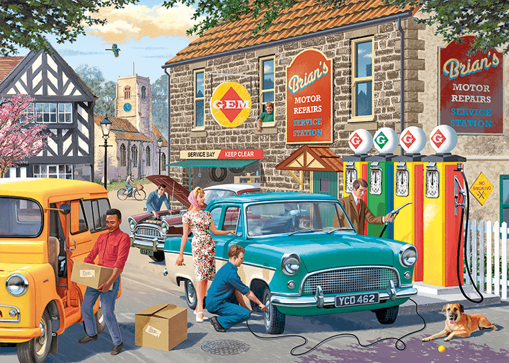 The Petrol Station - 1000 Brikker - Nordisk Spil