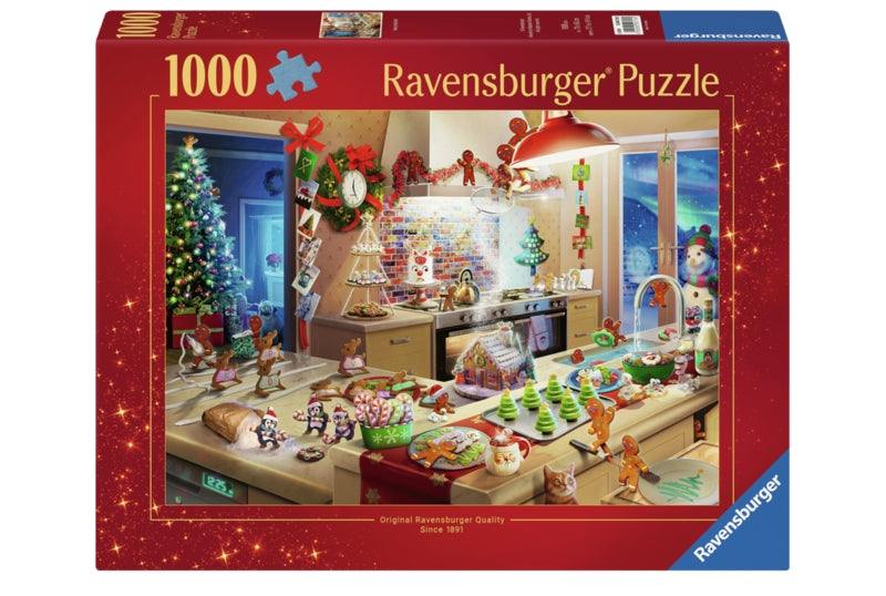 Julekaos i køkkenet - 1000 brikker