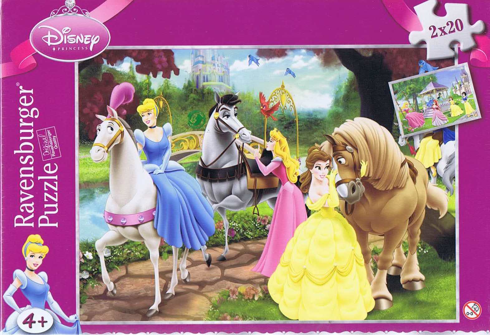 Disney Enchanting Princesses - 2x20 brikker - Nordisk Spil