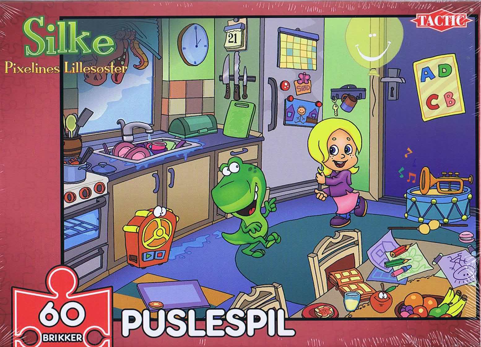 Silke, Pixelines Lillesøster, 60 brikker - Nordisk Spil