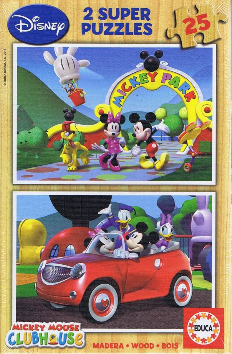 Disney Mickey Mouse clubhouse - 2x25 brikker - Nordisk Spil