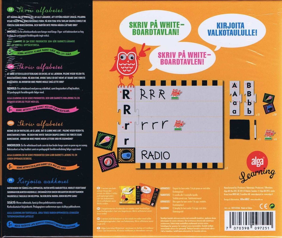 Skriv alfabetet - Nordisk Spil