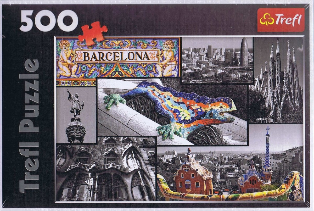 Collage Barcelona - 500 brikker - Nordisk Spil