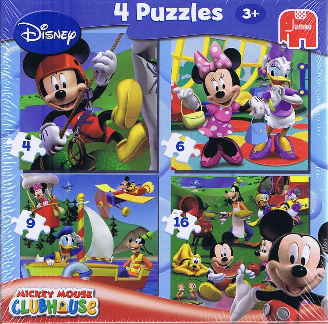 Disney Mickey Mouse Clubhouse - 4 puslespil - Nordisk Spil