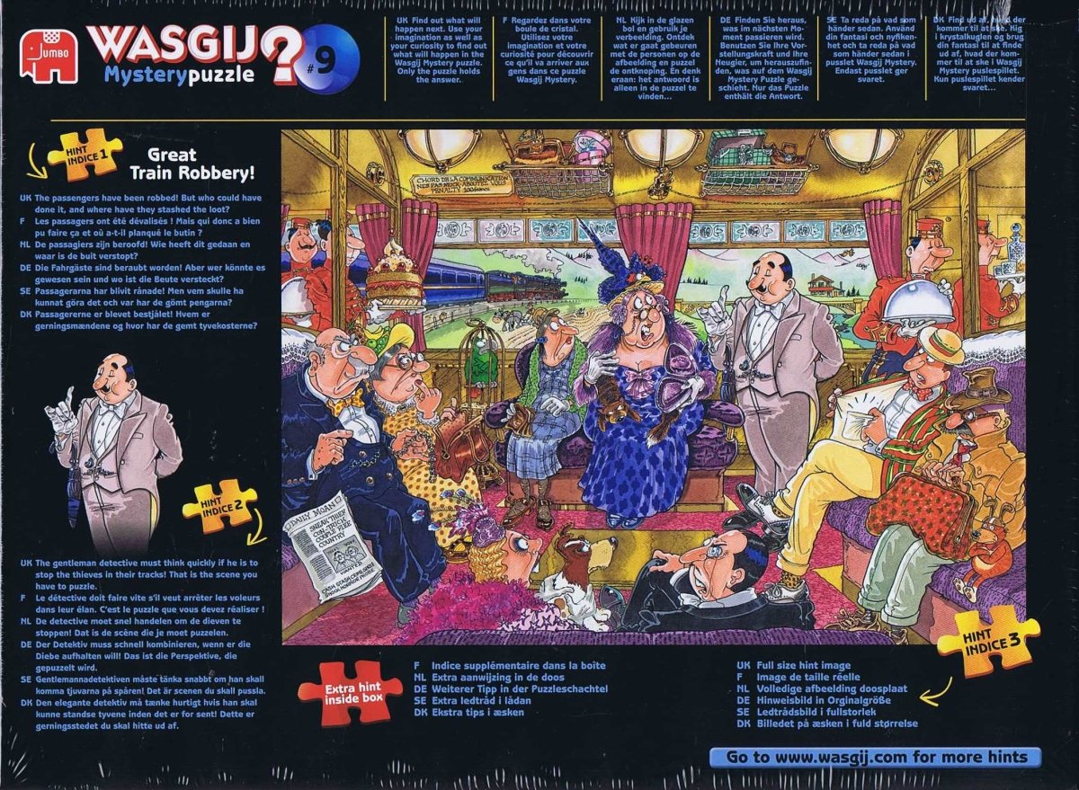 Wasgij? Mystery 9 Great Train Robbery - 1000 brikker - Nordisk Spil