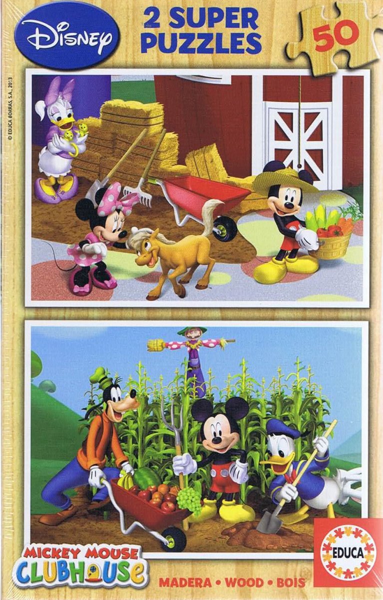 Mickey Mouse Clubhouse - 2x50 brikker - Nordisk Spil