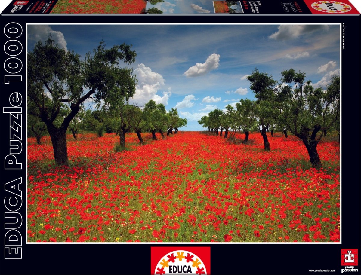 Poppy Field, 1000 brikker - Nordisk Spil