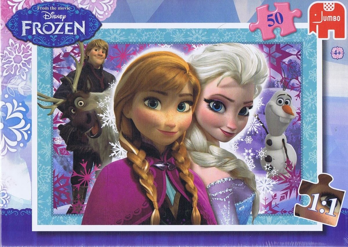 Frozen Anna og Elsa - 50 brikker - Nordisk Spil