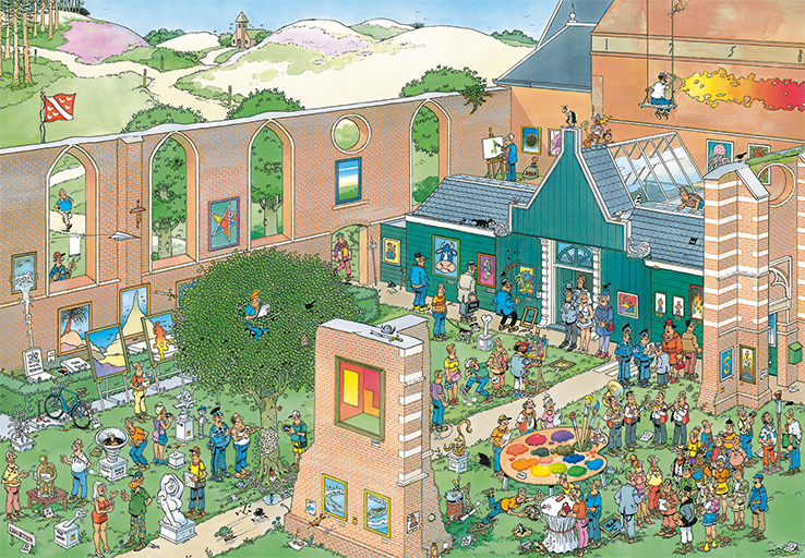 Jan van Haasteren - The Art Market - 2000 Brikker