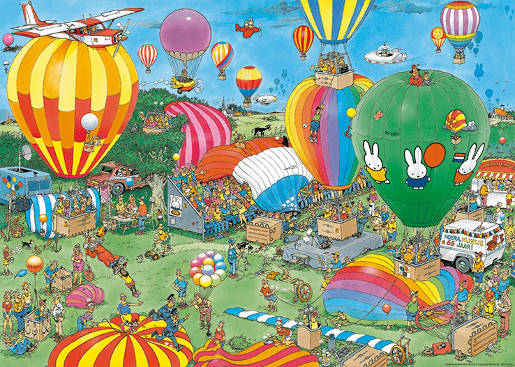 Jan van Haasteren - Hooray, Miffy 65 years - 1000 Brikker - Nordisk Spil
