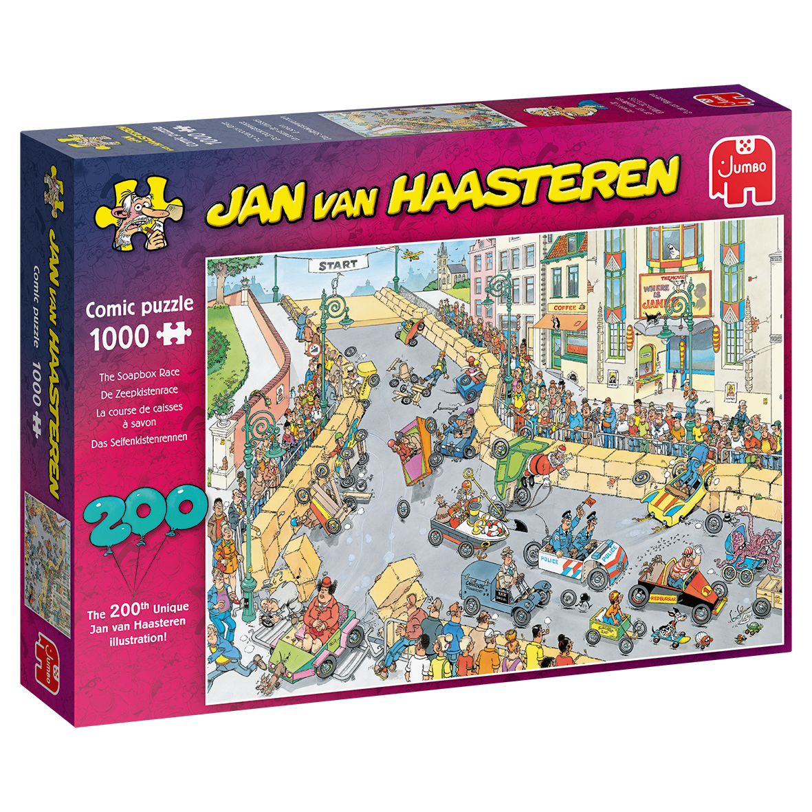 Jan Van Haasteren - 200th puzzle illustration celebration! - 1000 brikker