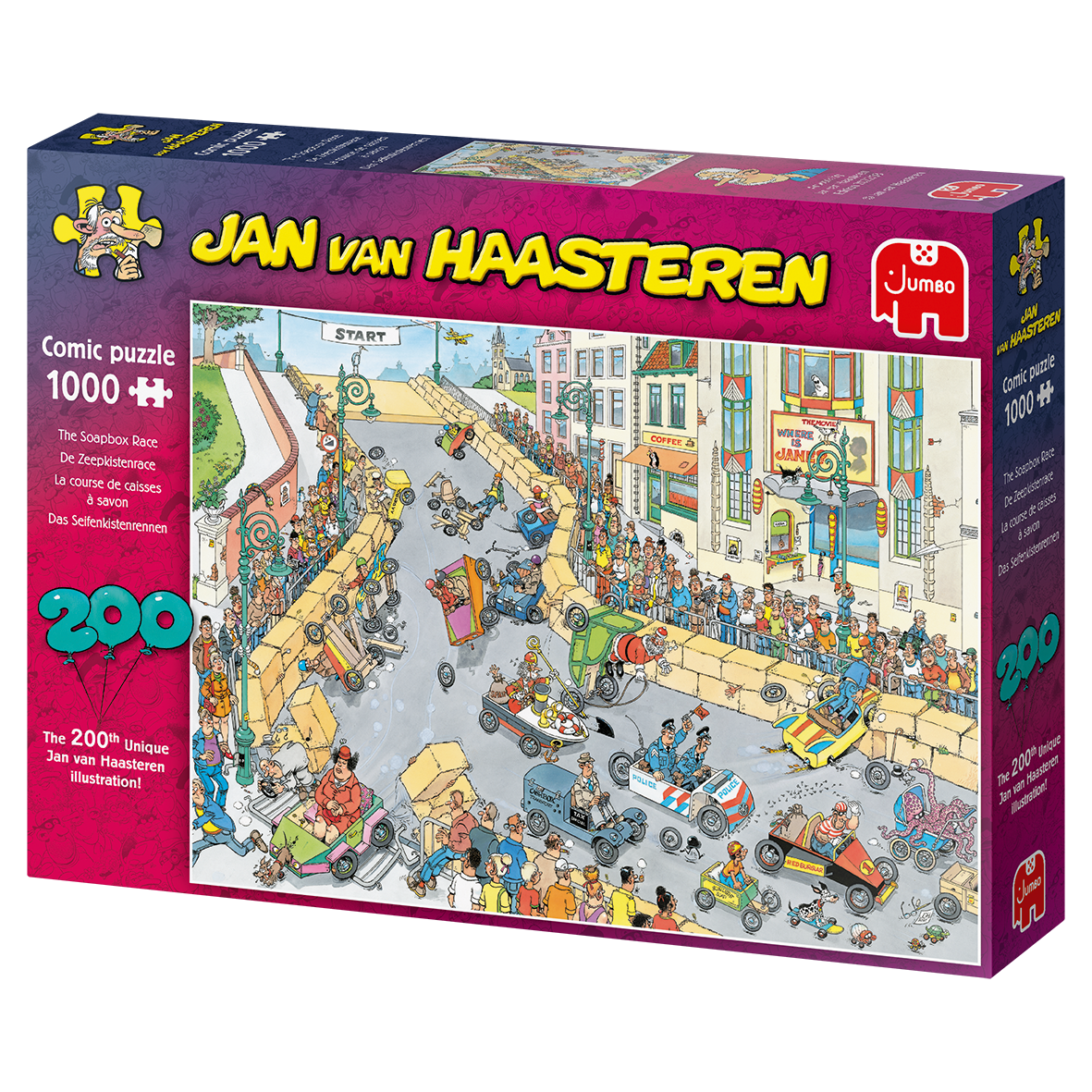 Jan Van Haasteren - 200th puzzle illustration celebration! - 1000 brikker