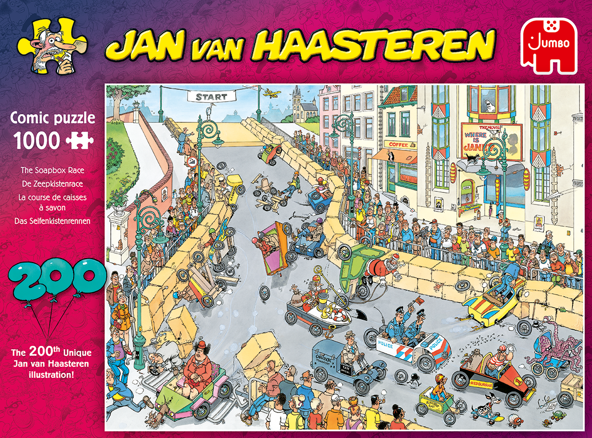 Jan Van Haasteren - 200th puzzle illustration celebration! - 1000 brikker