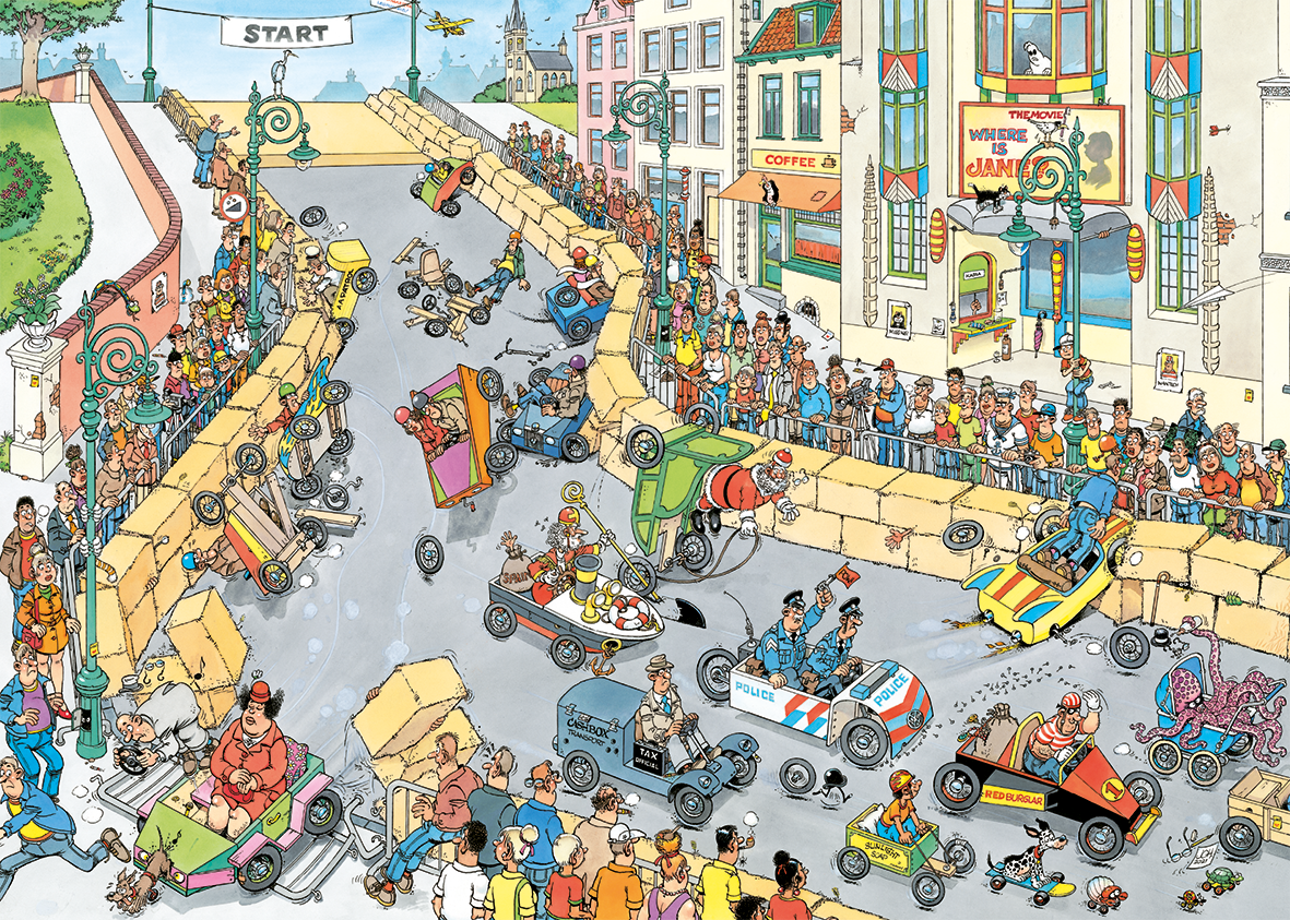 Jan Van Haasteren - 200th puzzle illustration celebration! - 1000 brikker
