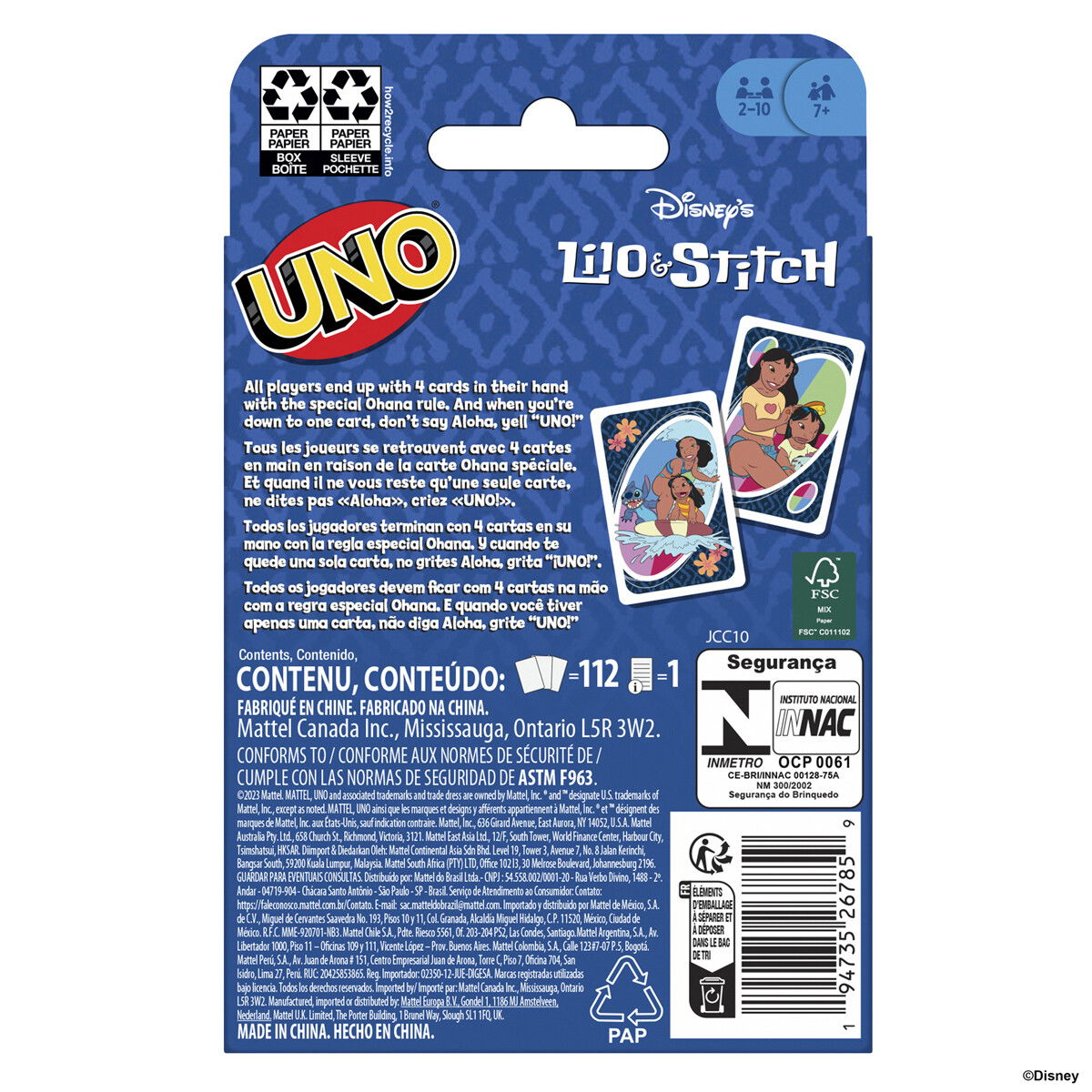 UNO Lilo & Stitch