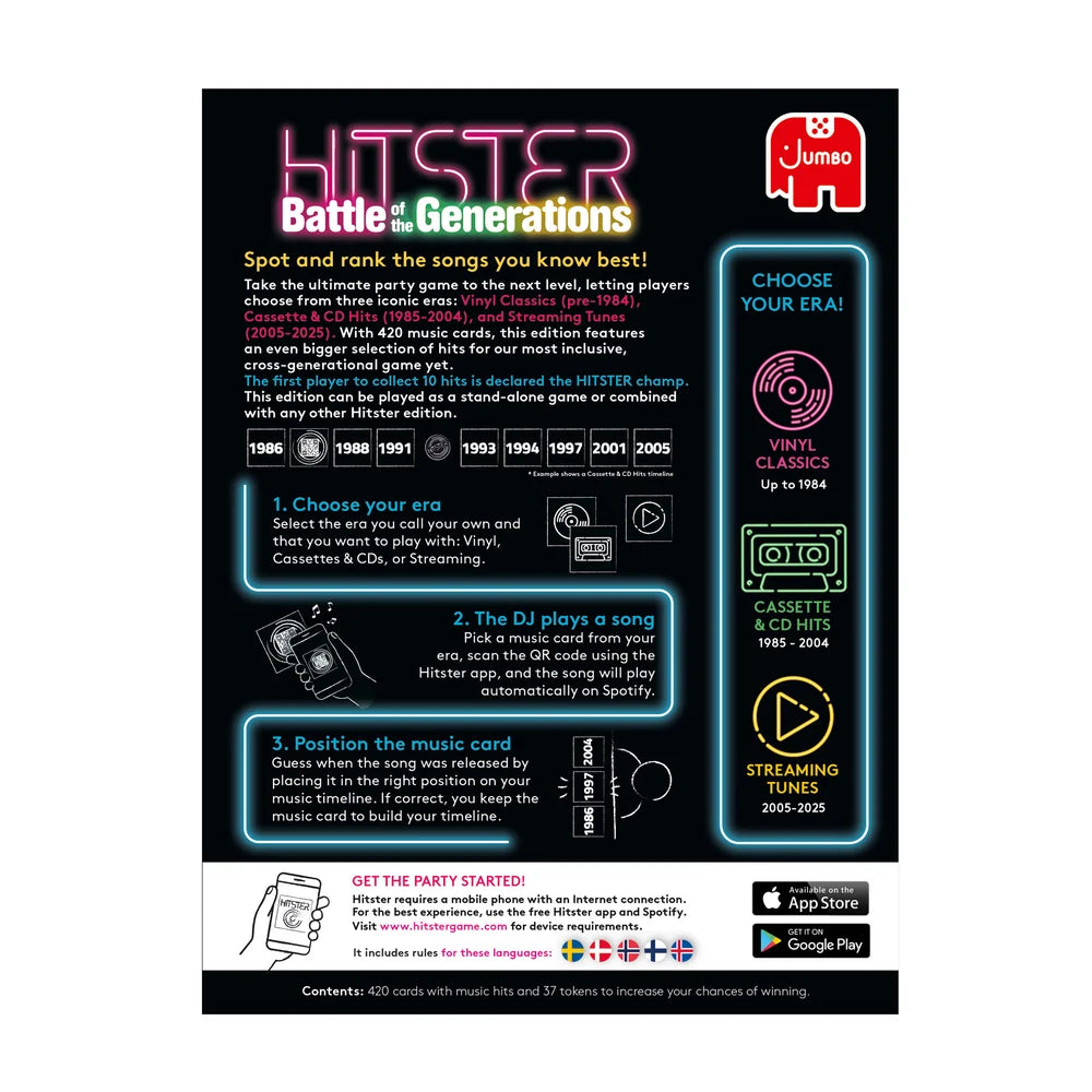 Hitster: Battle of the Generations - Dansk