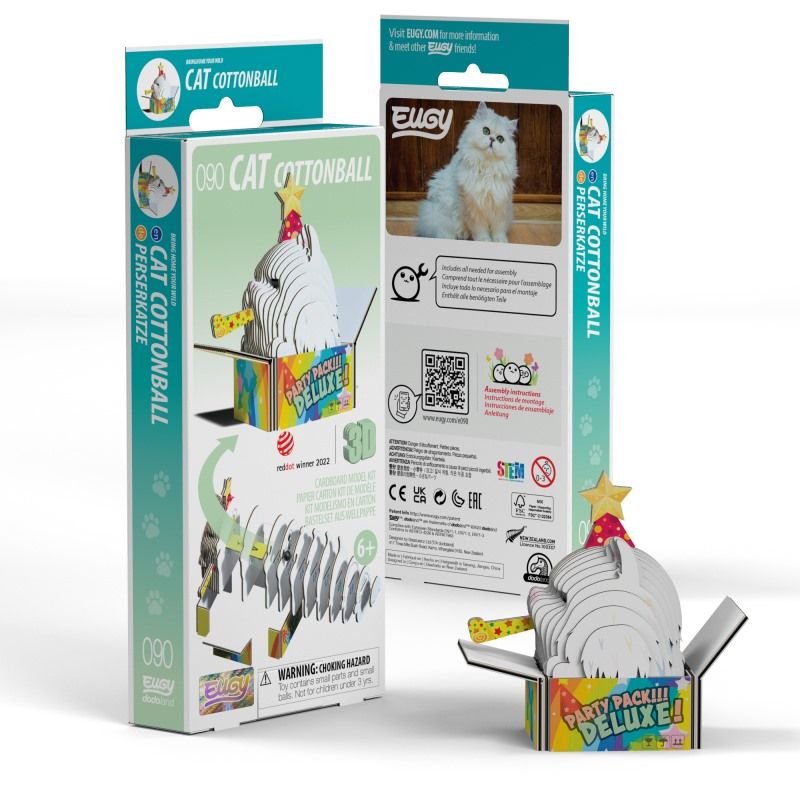 Eugy Bomuldskat – 3D puslespil - Nordisk Spil