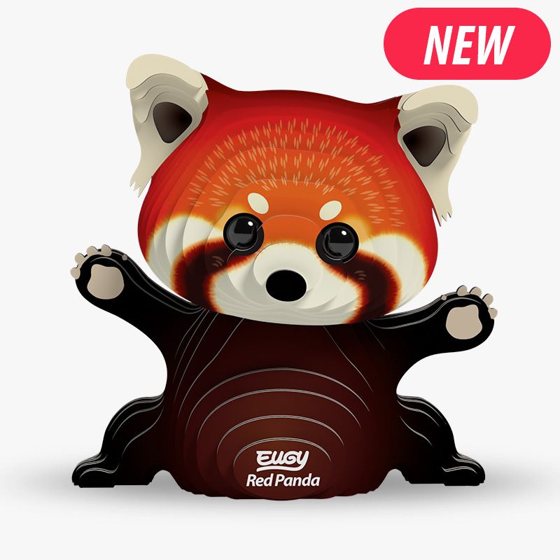Eugy Rød Panda – 3D puslespil
