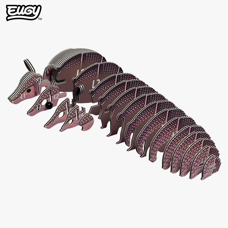 Eugy Bæltedyr – 3D puslespil