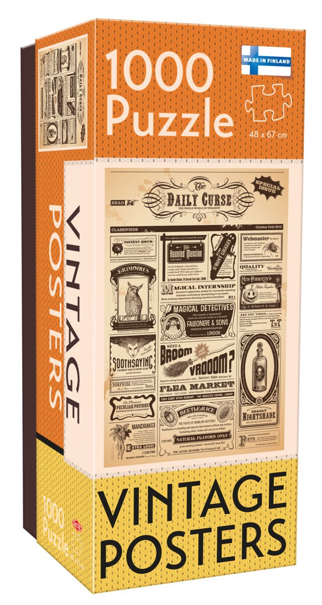 Vintage Posters: Trolddommens Avis - 1000 brikker - Nordisk Spil