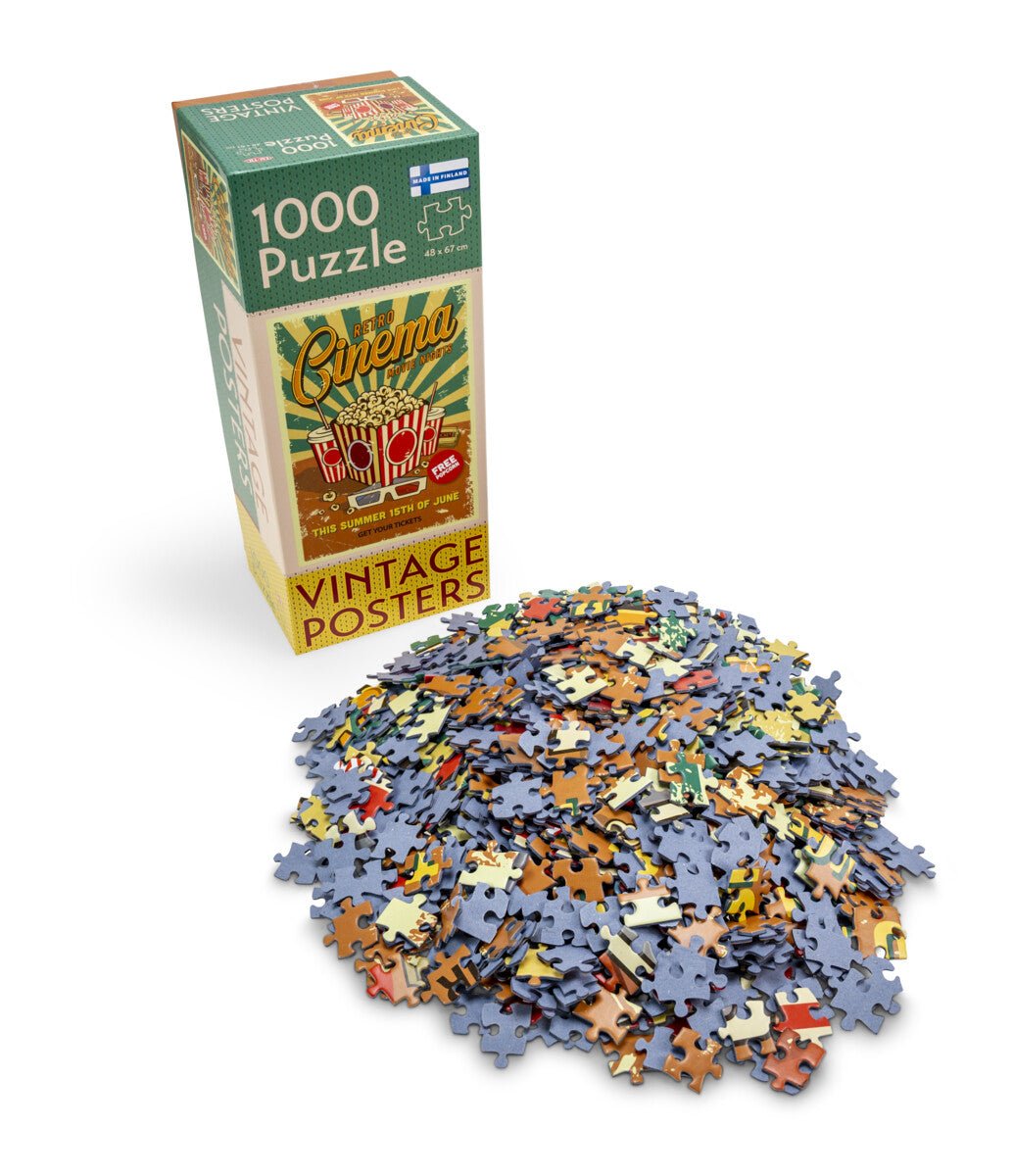 Vintage Posters: I biografen - 1000 brikker - Nordisk Spil