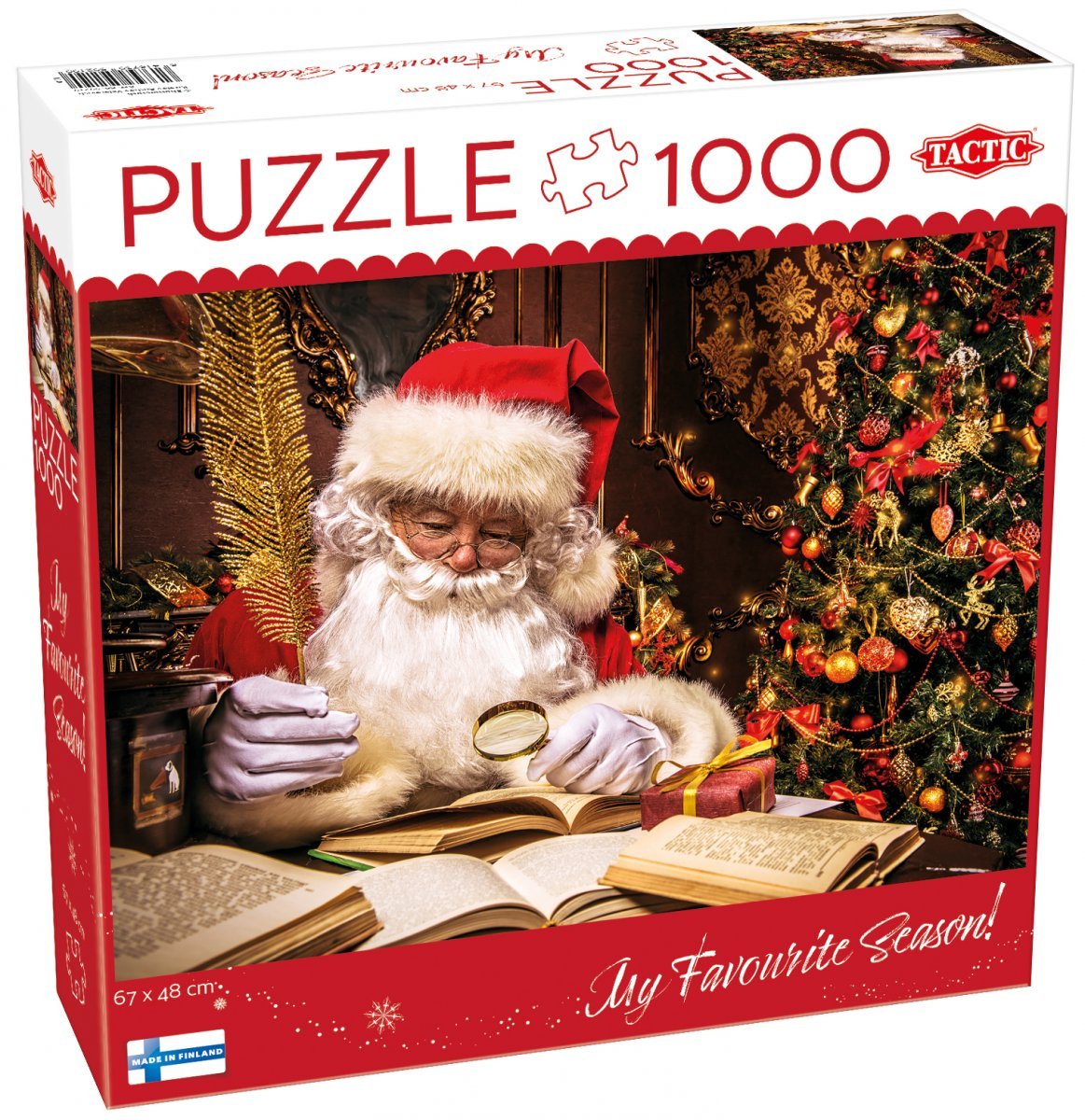 Julemanden ved skrivebordet - 1000 brikker - Nordisk Spil