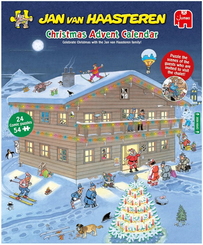 Jan van Haasteren: Julekalender 2025 (24 x 54 brikker) - Nordisk Spil