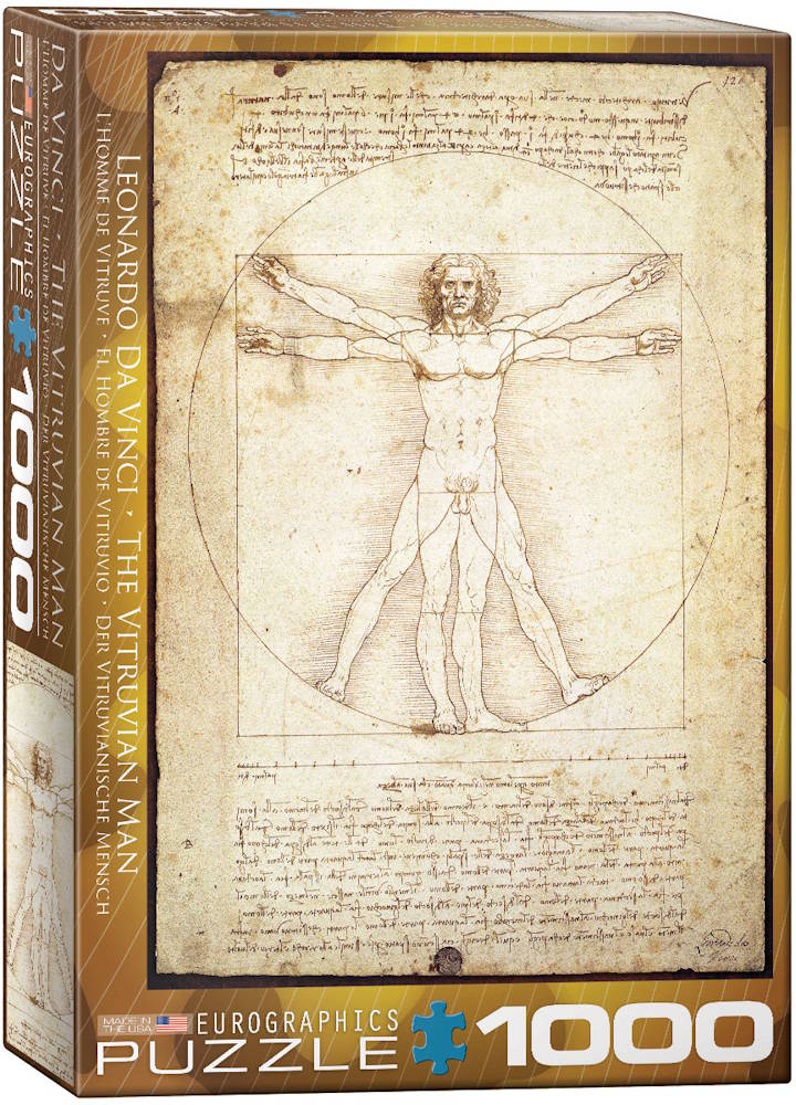 Leonardo da Vinci – Vitruviusmanden, 1000 brikker