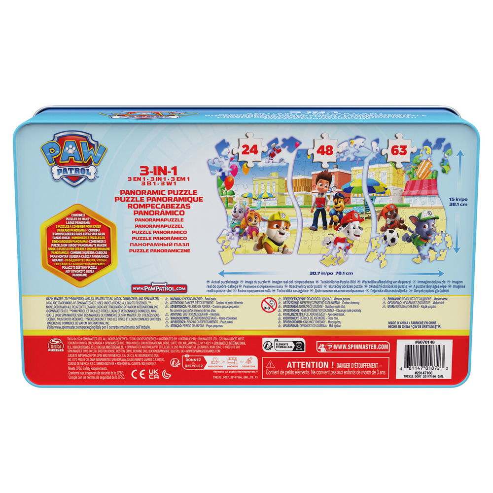 Paw Patrol puslespil - 3 - i - 1 - Nordisk Spil