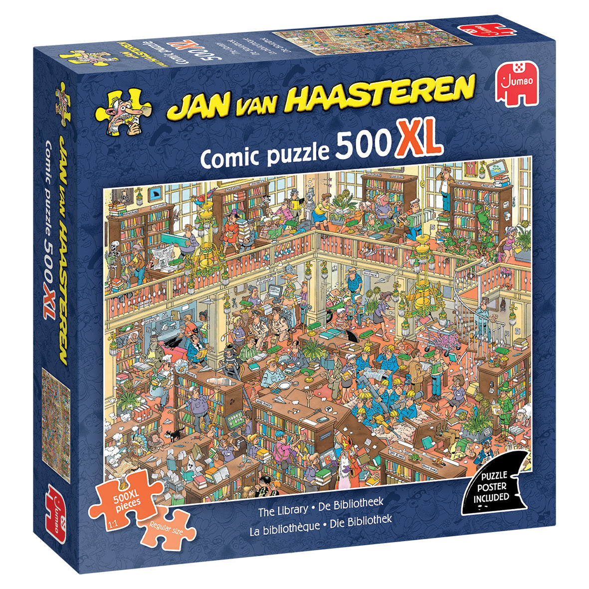 Jan van Haasteren: Biblioteket - 500 brikker