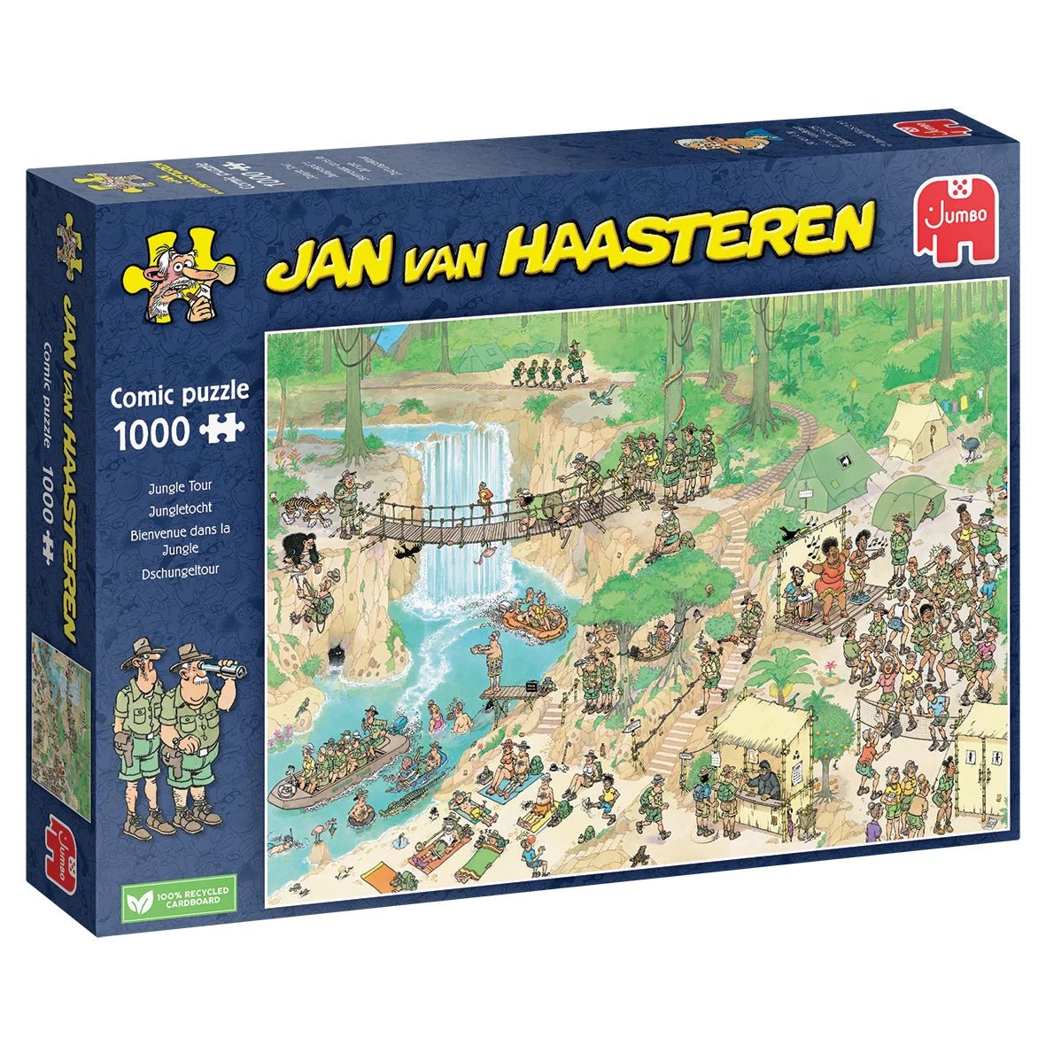 Jan van Haasteren: Tur gennem junglen - 1000 Brikker - Nordisk Spil