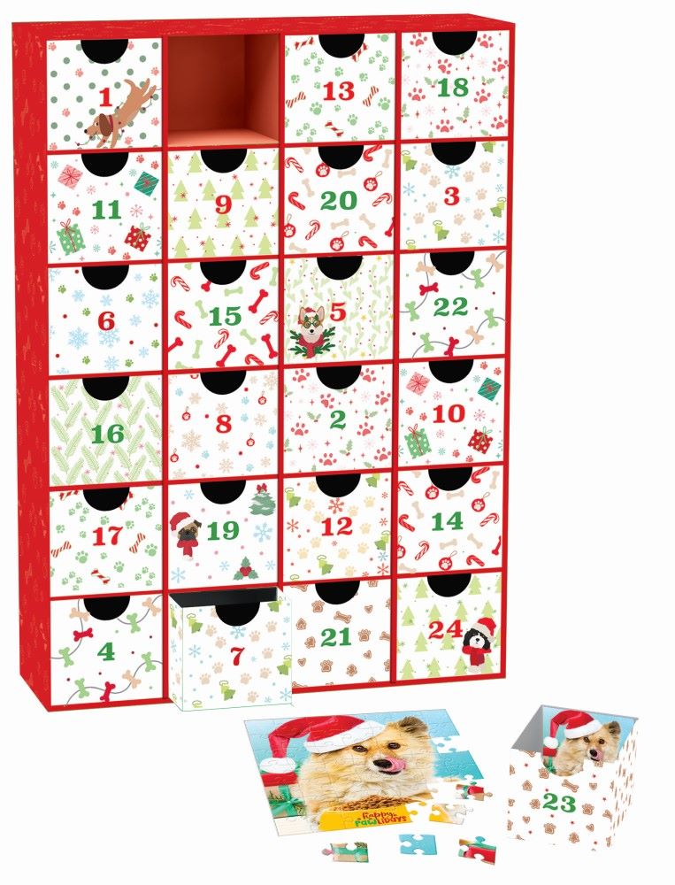 Julekalender - Julehvalpe (24 x 50 brikker)
