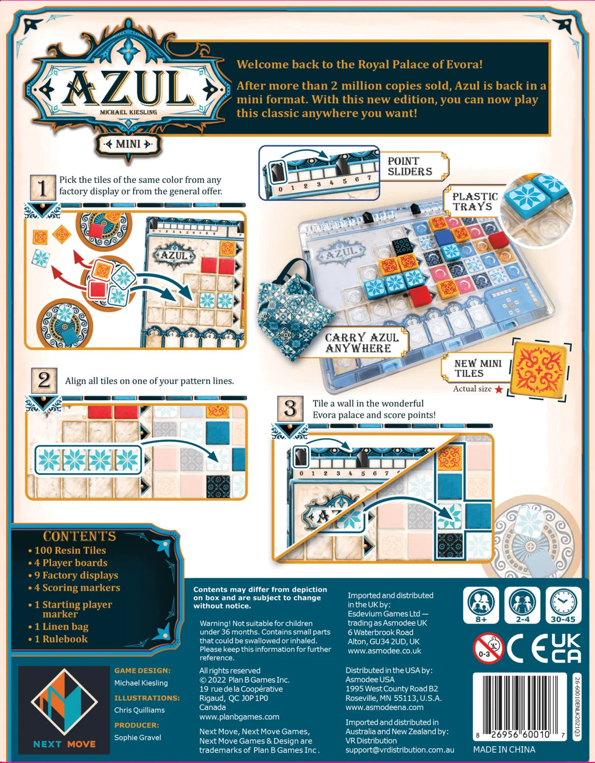 Azul: Mini - Engelsk - Nordisk Spil