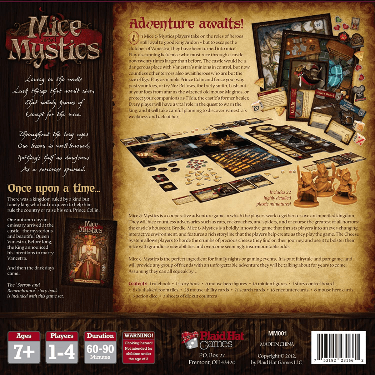 Mice & Mystics - Board Game - Engelsk - Nordisk Spil