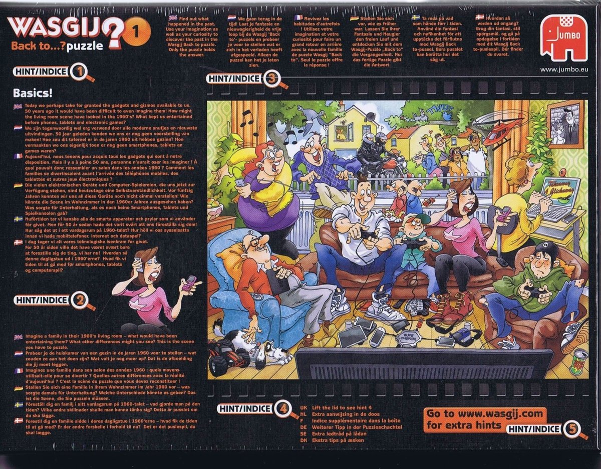 Wasgij? Back to...? 1 Basics! - 1000 brikker - Nordisk Spil